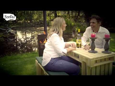 Cheminée de jardin BonFeu BonCarré QLP Noir