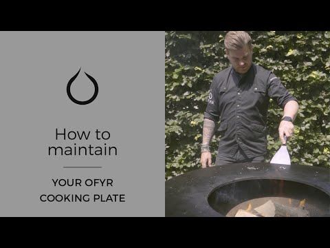 Brasero plancha Island noir 100 bois de teck OFYR