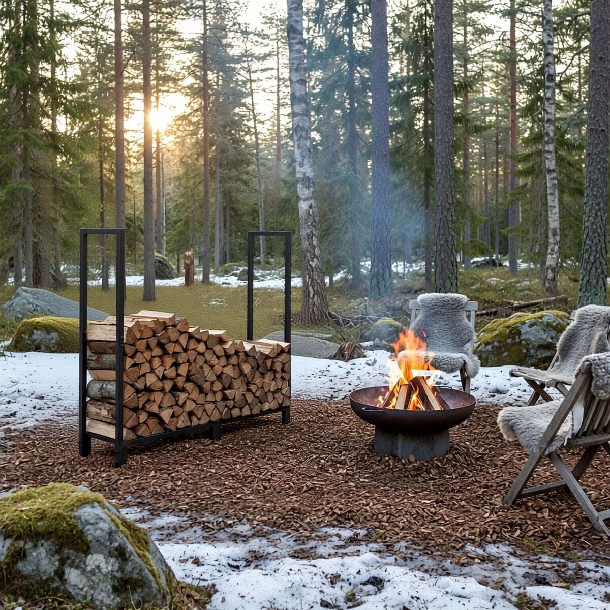 Range-bûches Trelopp XL HEAT