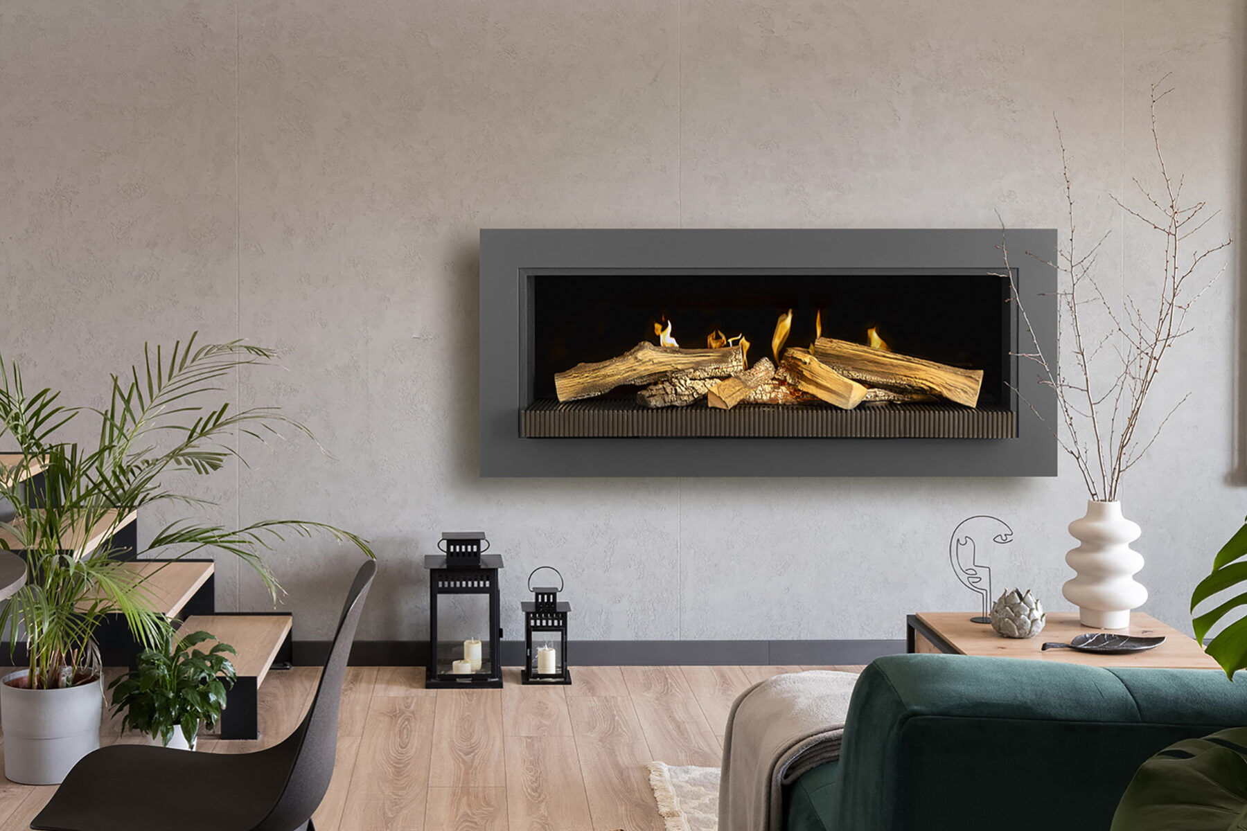 Kalfire E-55" Cheminée d'ambiance Électrique