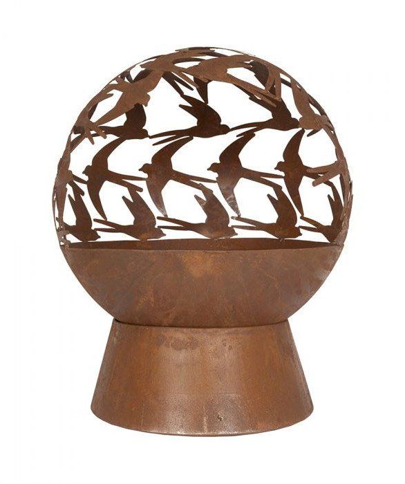 La Hacienda Swallows Globe Brasero panier rouille