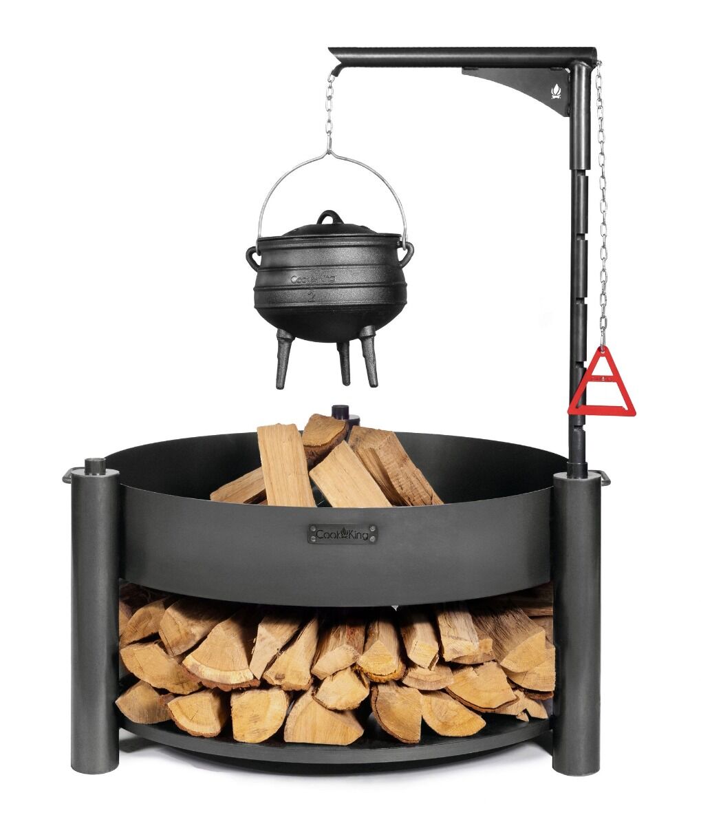 CookKing Bol à Feu Multifonctionnel Montana X avec Grille de Cuisson 60 cm