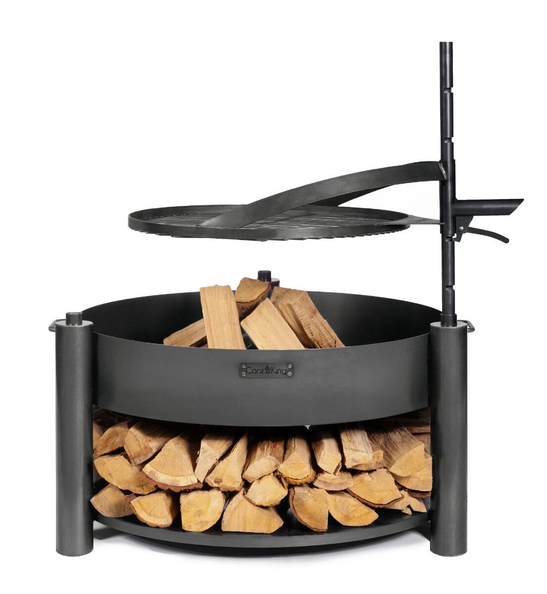 CookKing Bol à Feu Multifonctionnel Montana X avec Grille de Cuisson 60 cm