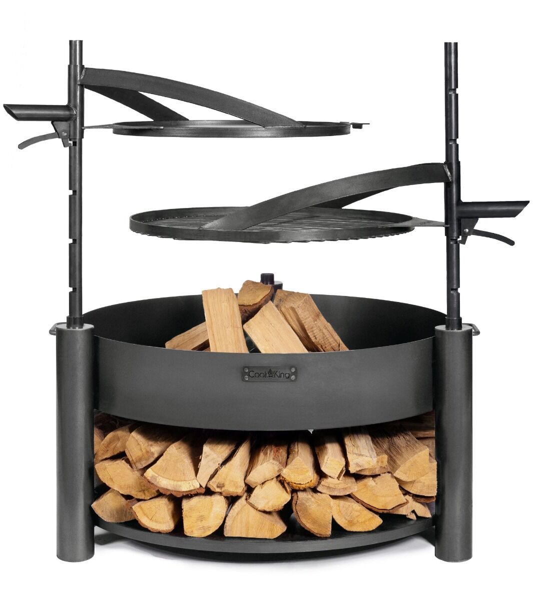 CookKing Bol à Feu Multifonctionnel Montana X avec Grille de Cuisson 60 cm