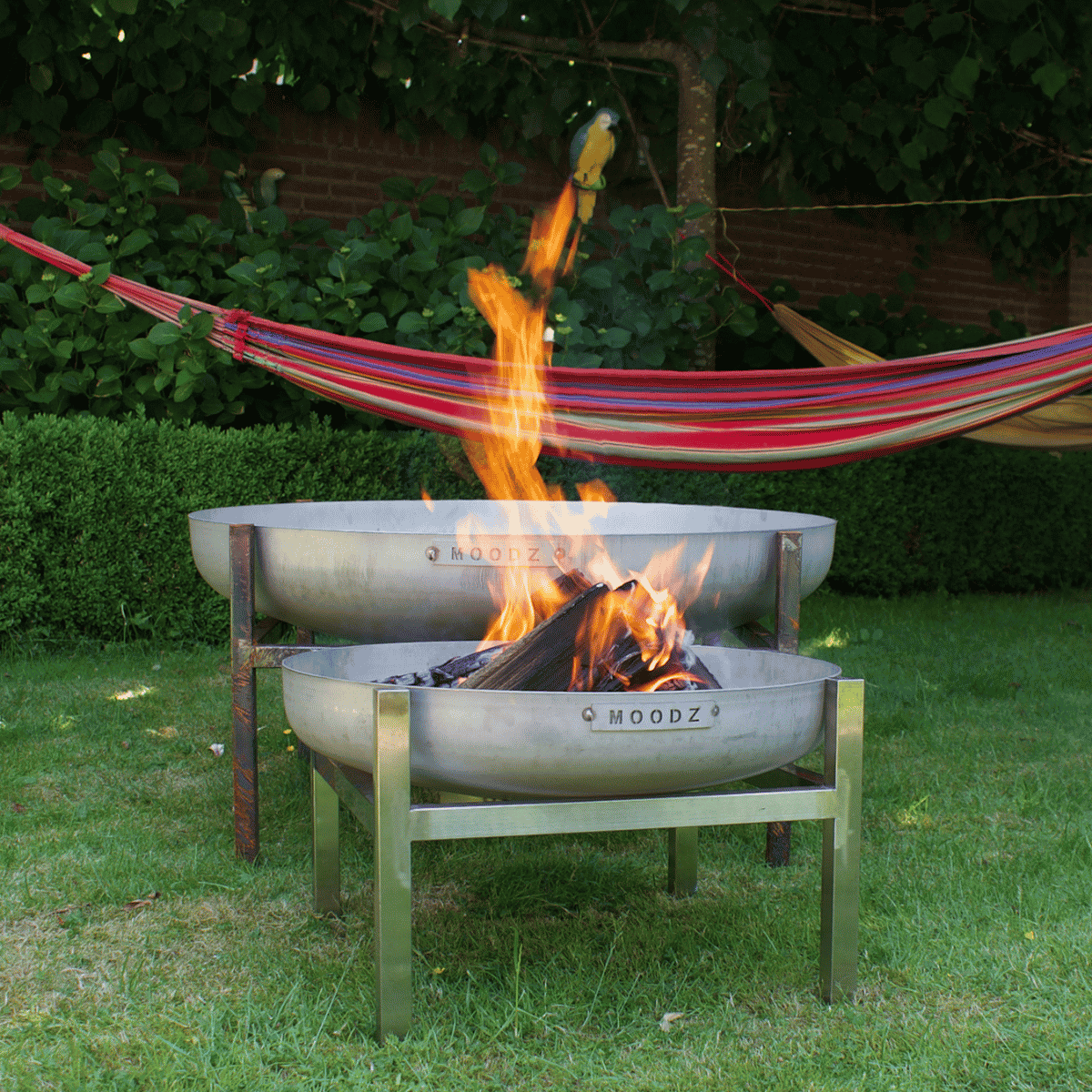 Brasero bol à feu 80 cm inox MOODZ
