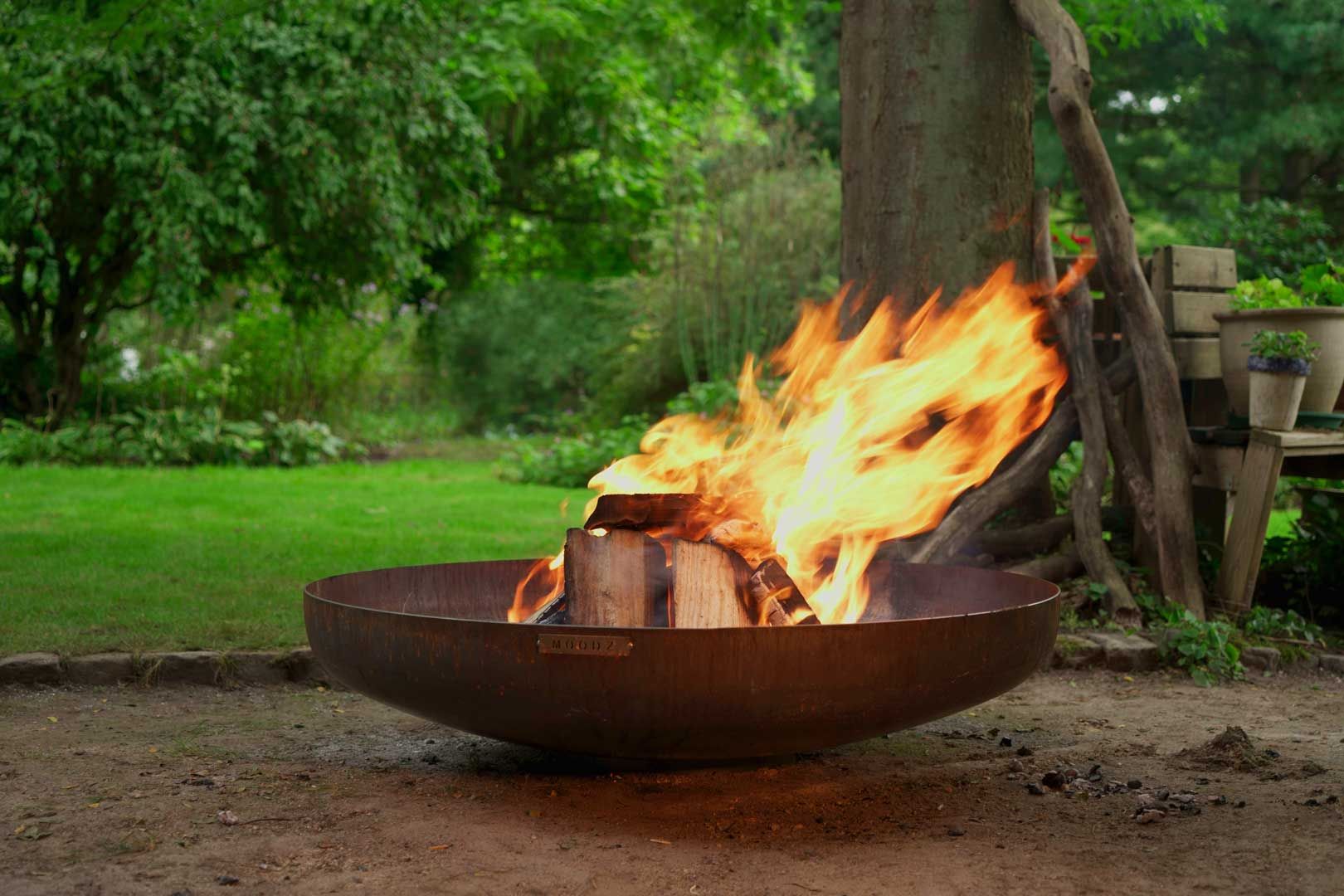 MOODZ Bol à feu en acier inoxydable