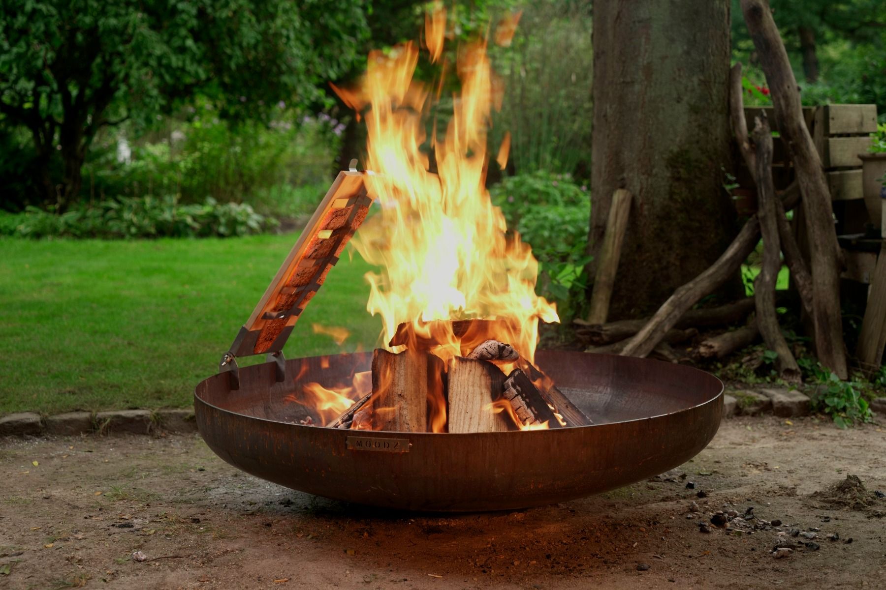 MOODZ Bol à feu en acier inoxydable