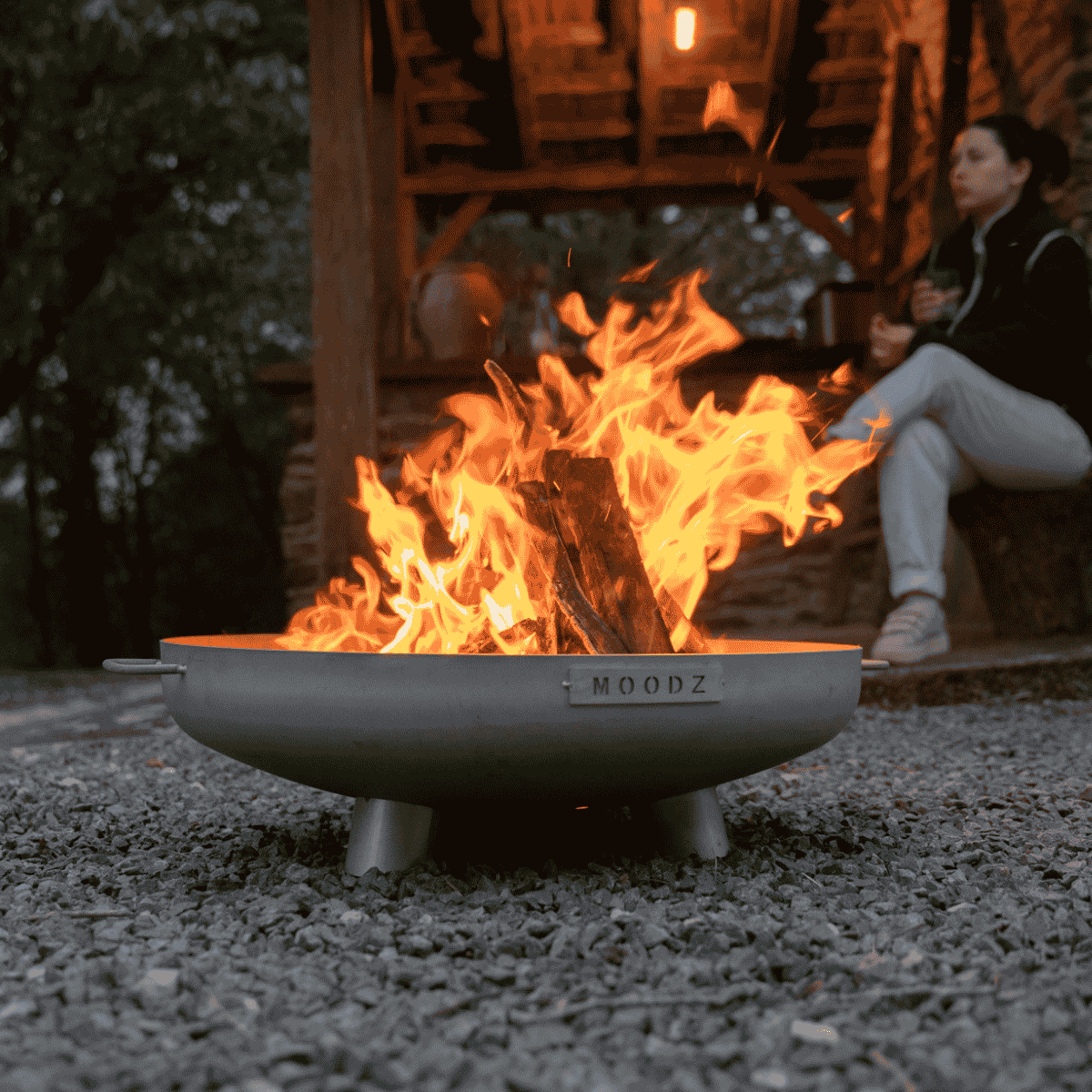 Brasero bol à feu Feet & Handle 60 cm inox MOODZ