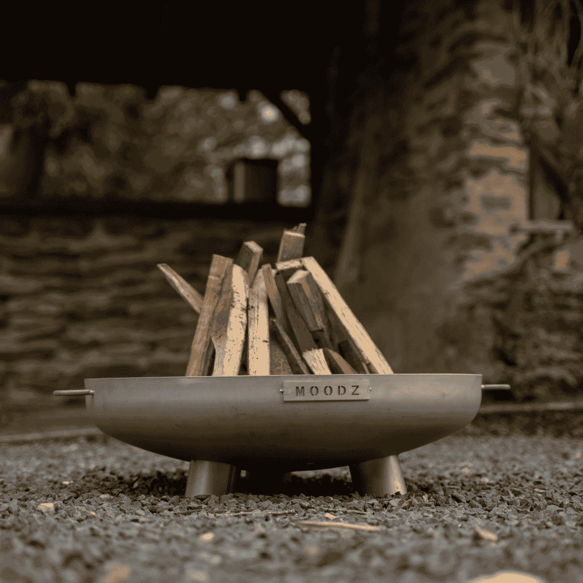 Brasero bol à feu Feet & Handle 60 cm inox MOODZ