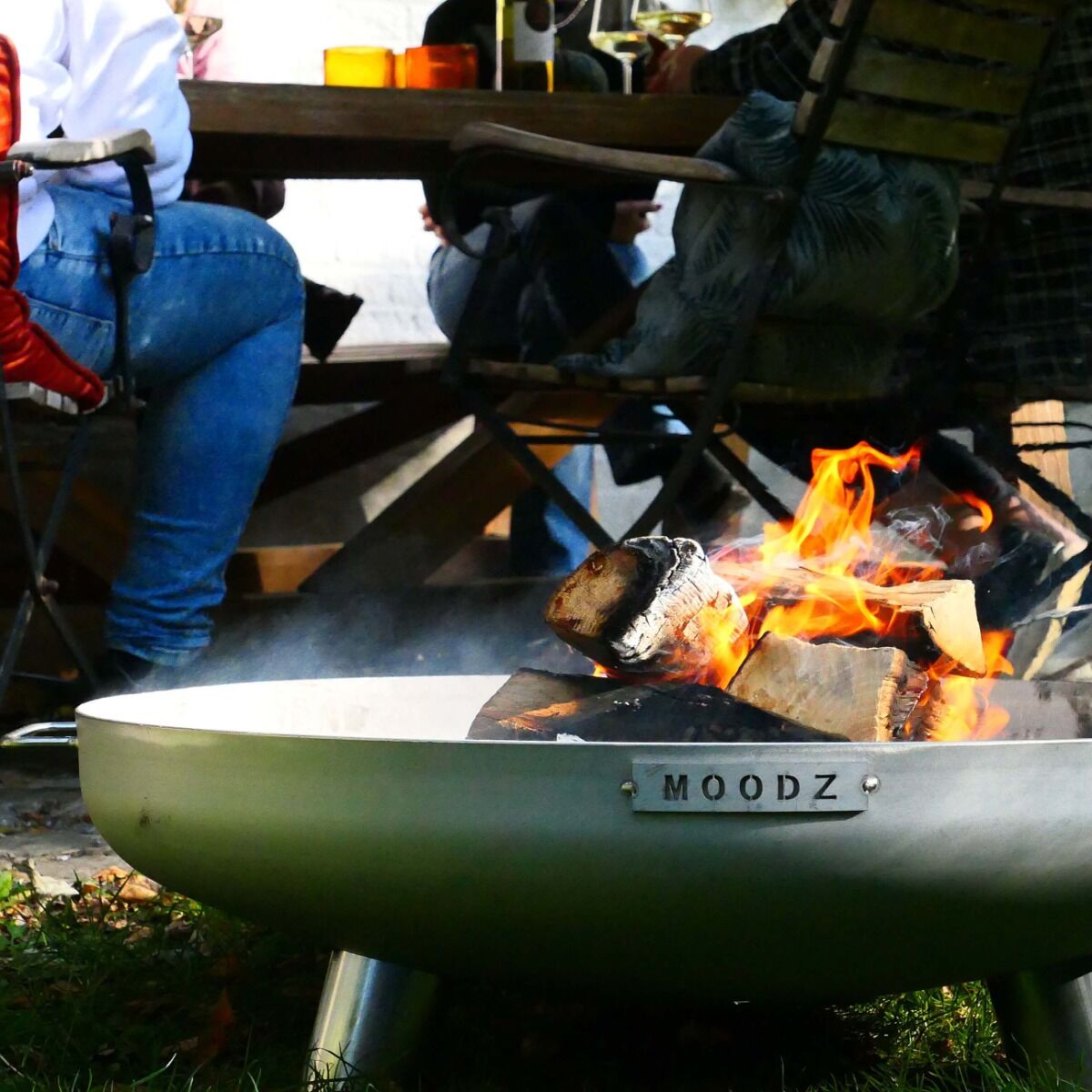 Brasero bol à feu Feet & Handle 100 cm inox MOODZ
