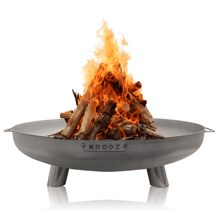 MOODZ Bol à feu Feet &amp; Handle Acier inoxydable Ø80 cm