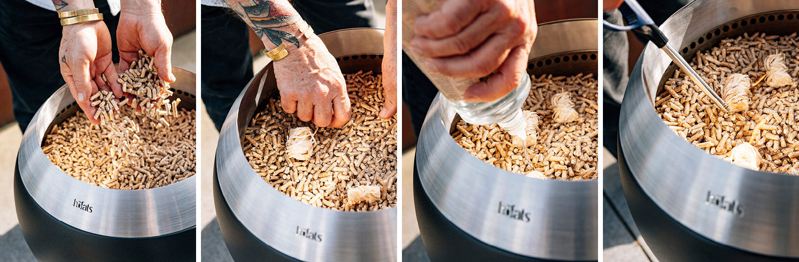 Brasero sans fumée MOON 45 avec pied bas höfats