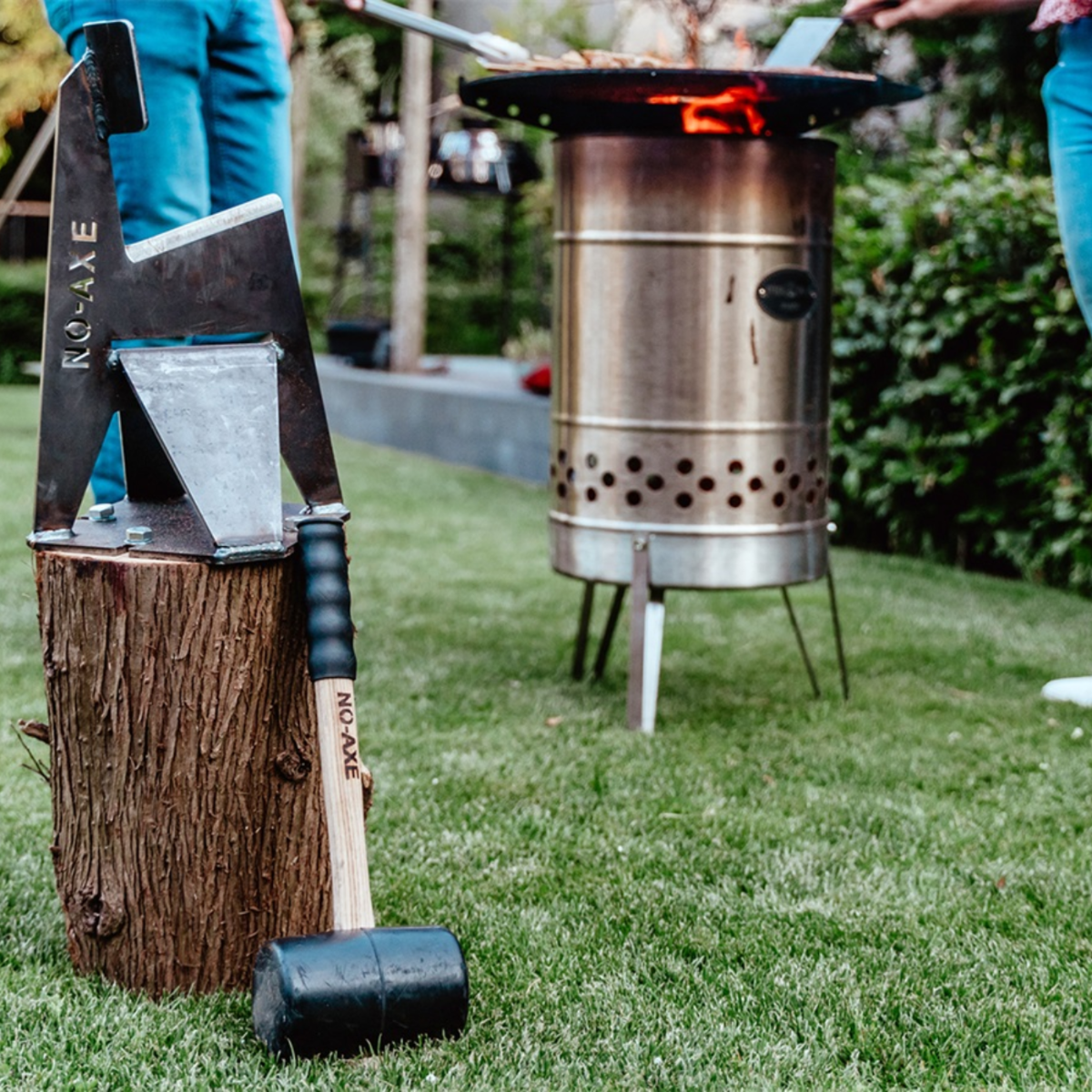 NO-AXE Fendeuse à Bois en Acier Vierge avec Marteau