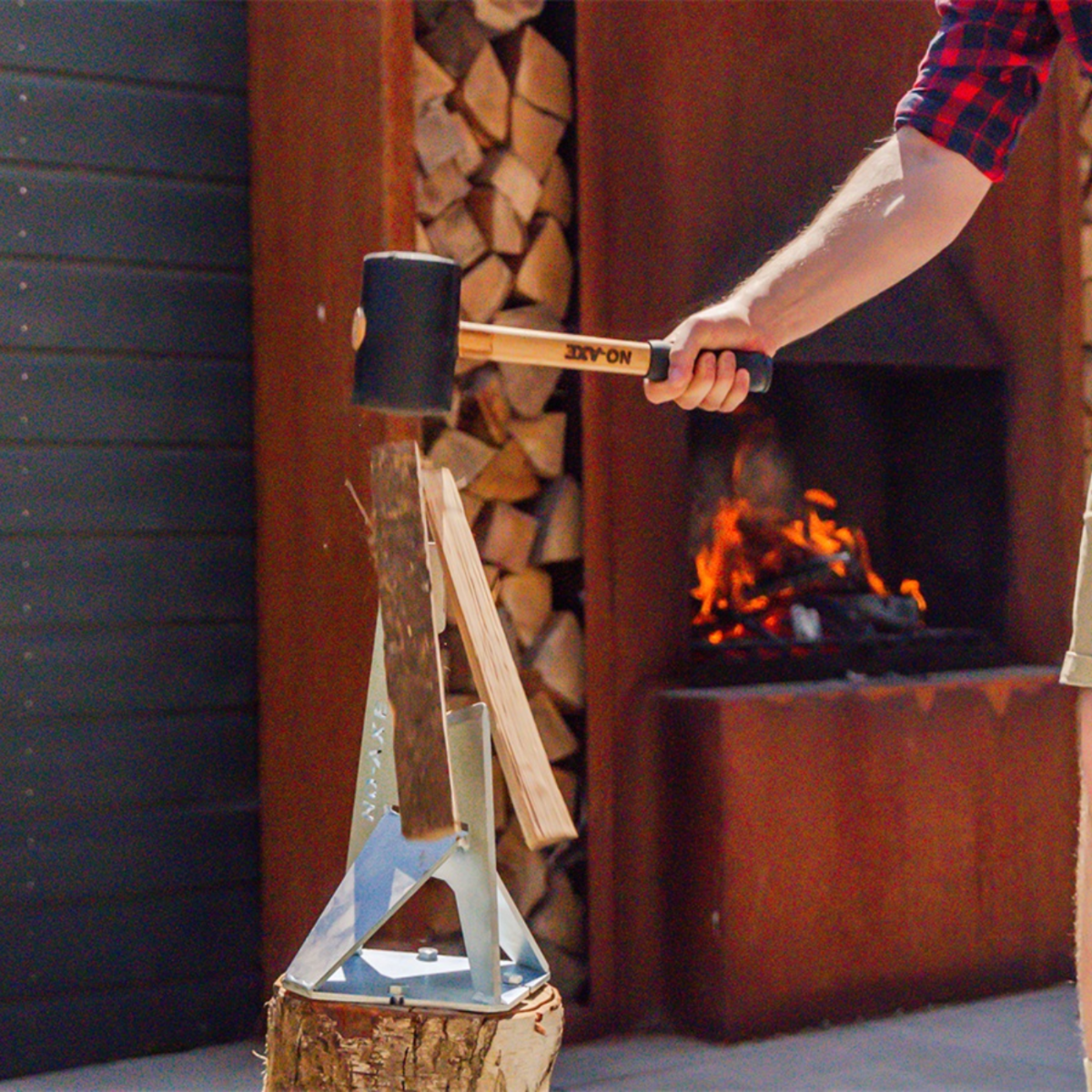 NO-AXE Fendeuse à Bois Galvanisée