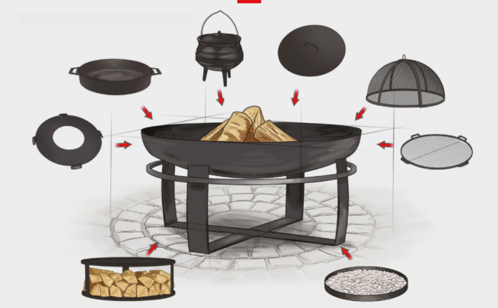 CookKing Bol à Feu Bali 80 cm