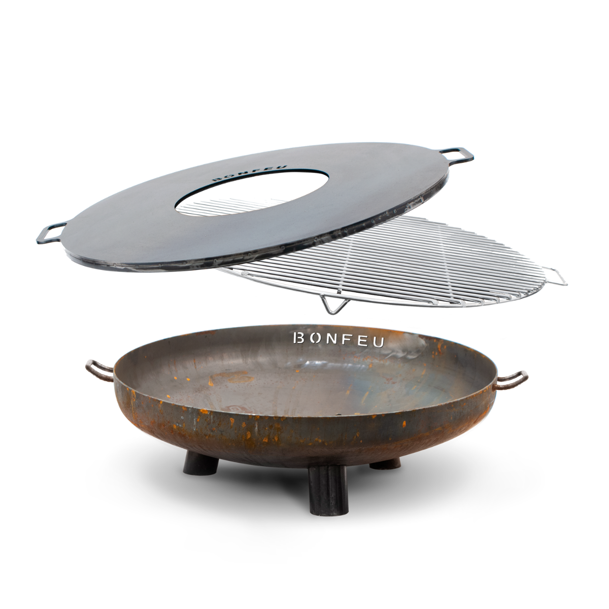 Brasero bol à feu BonBowl Plus acier corten (3 tailles) BonFeu