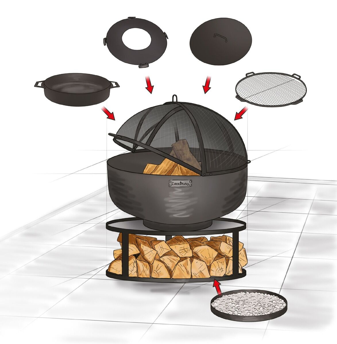 CookKing Bol á Feu Porto XXL 80 cm