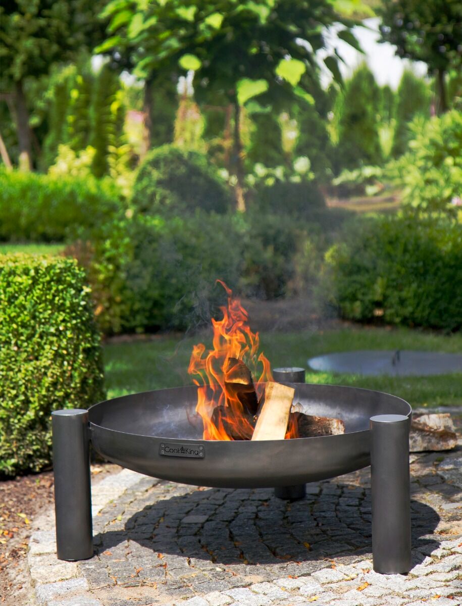 Brasero bol à feu Palma 80 cm acier noir CookKing
