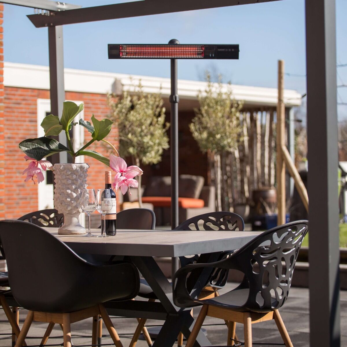 Chauffage debout Sombre 2500 noir Sunred