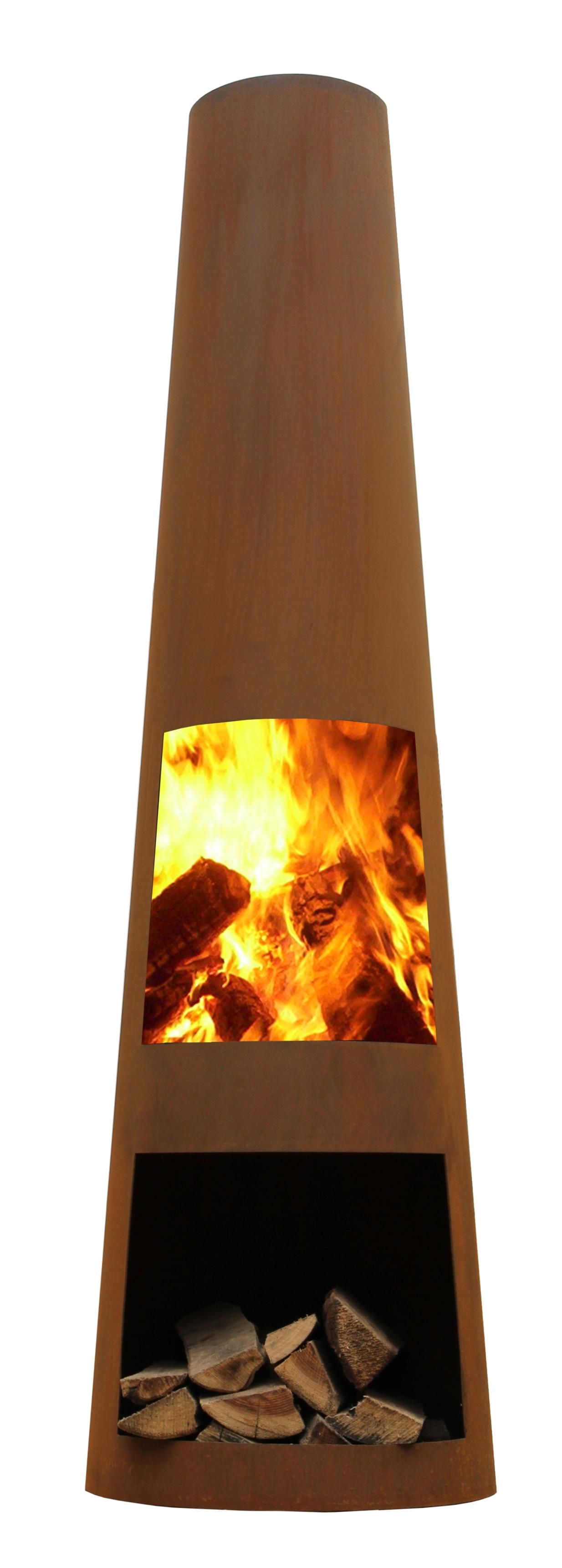 GardenMaxX Poêle de Terrasse Rengo Corten XL