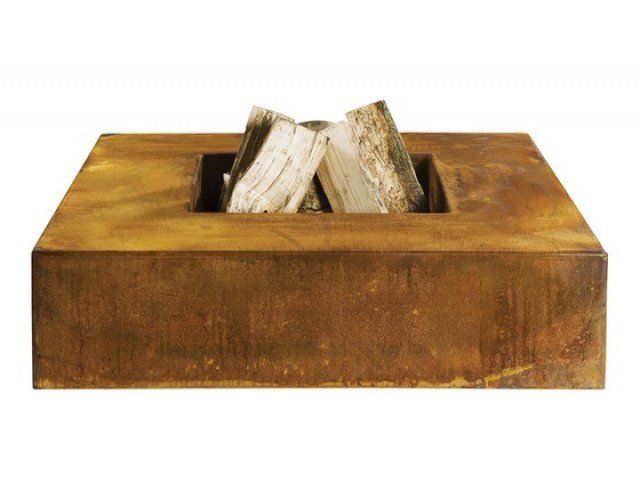GardenMaxX Bol à Feu Rima Corten 80 x 80 cm