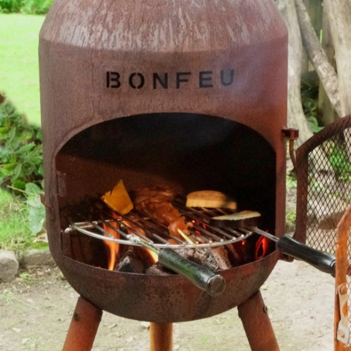 BonFeu BonSolo Cheminée Extérieur Rouille