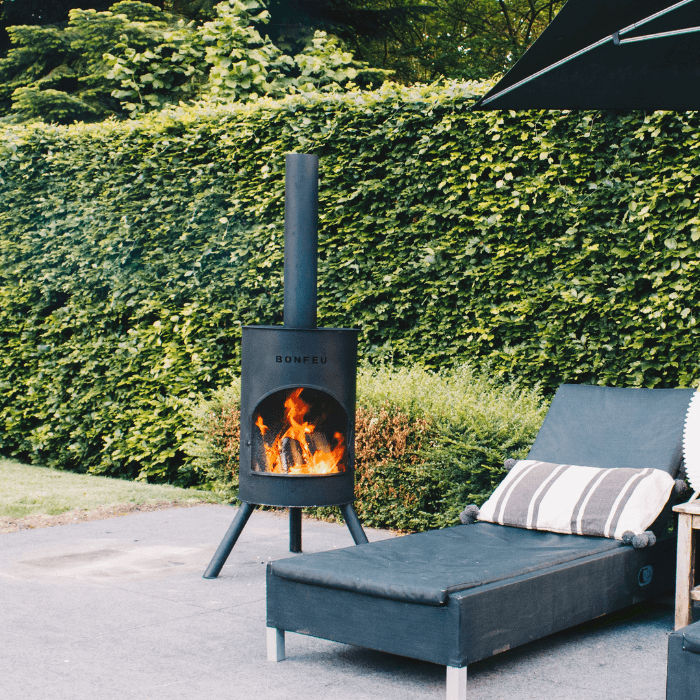 BonFeu BonTon 60 Cheminée extérieur Noir