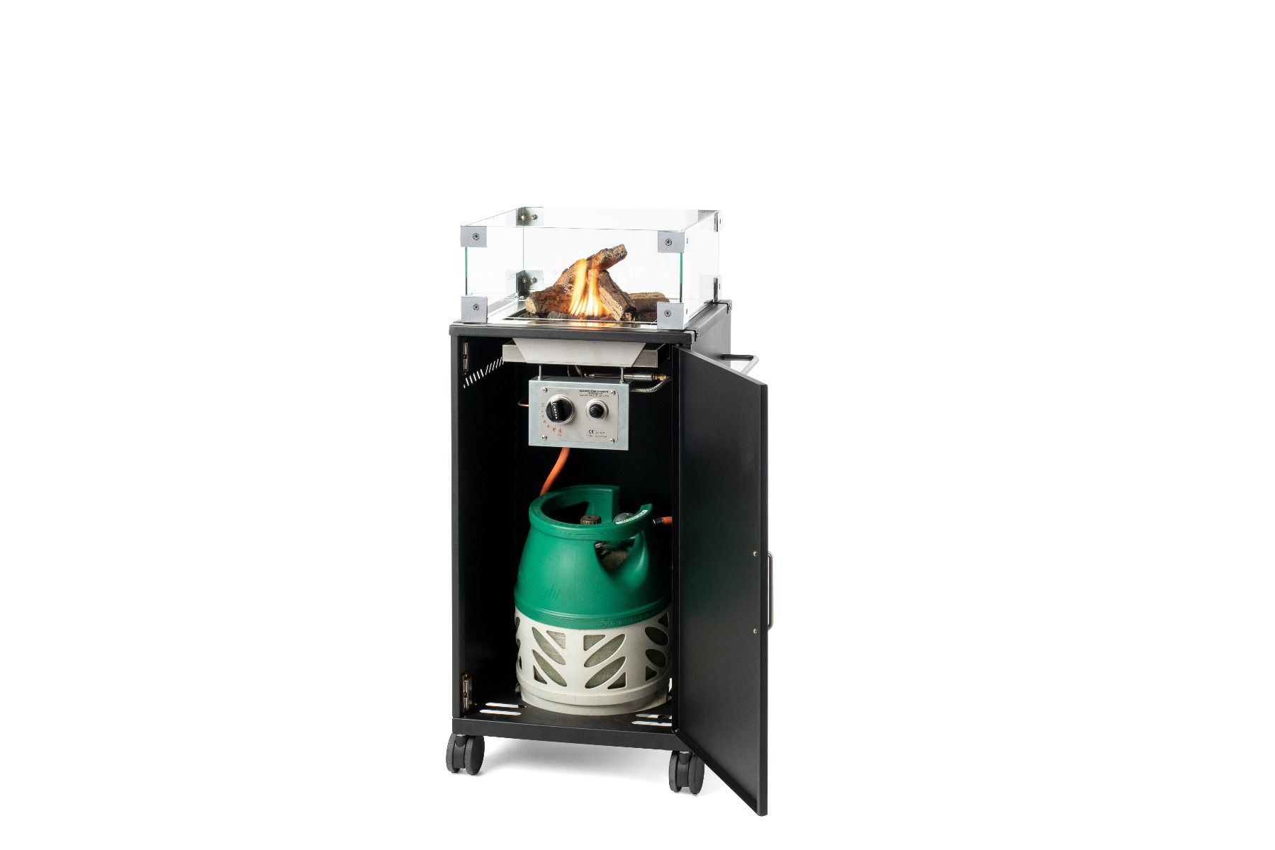 Cheminée au gas Move noir Happy Cocooning