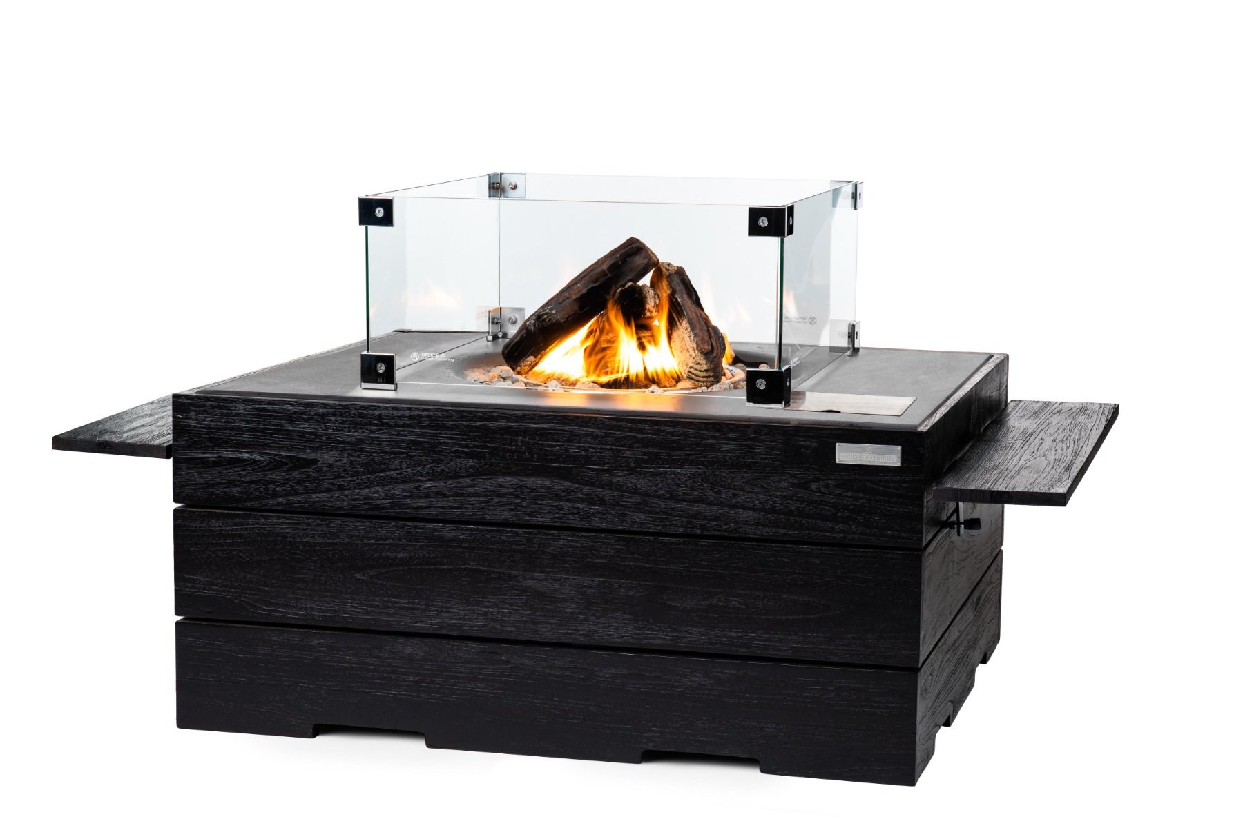 Table d'appoint Happy Cocooning Teck Noir