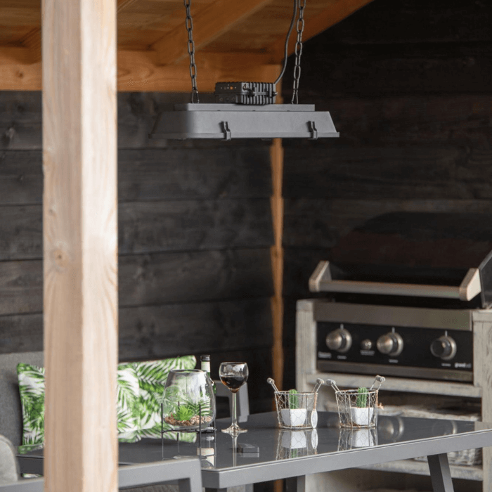 Chauffage de terrasse suspendu Sombre Vintage 2500 noir Sunred