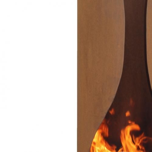 GardenMaxX Poêle de Terrasse Masaya Corten