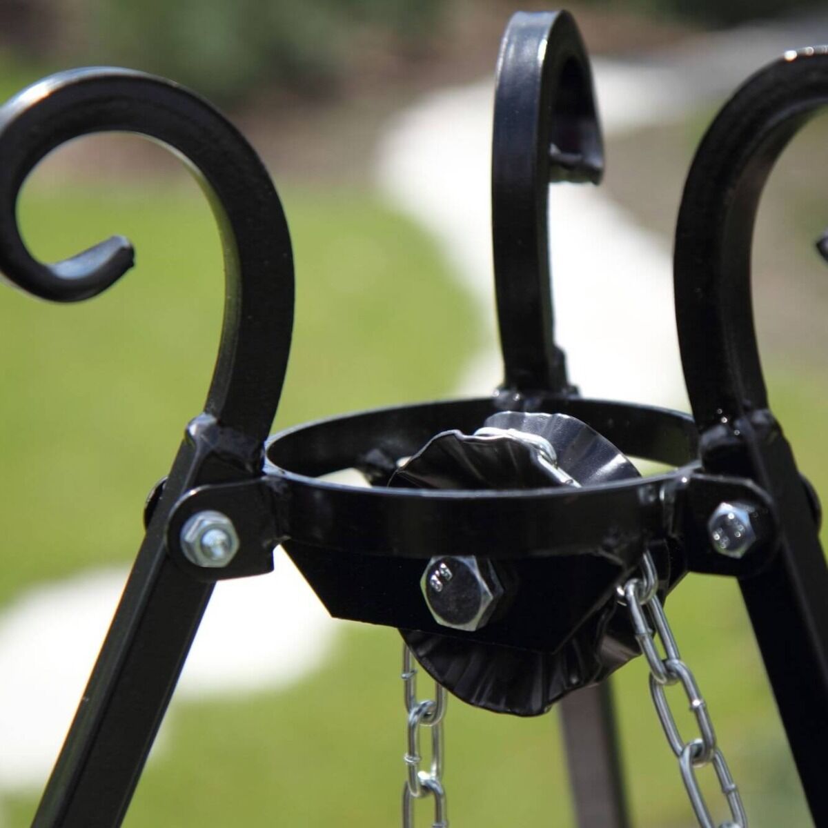 CookKing Trépied 200 cm avec Grille en Acier Inoxydable