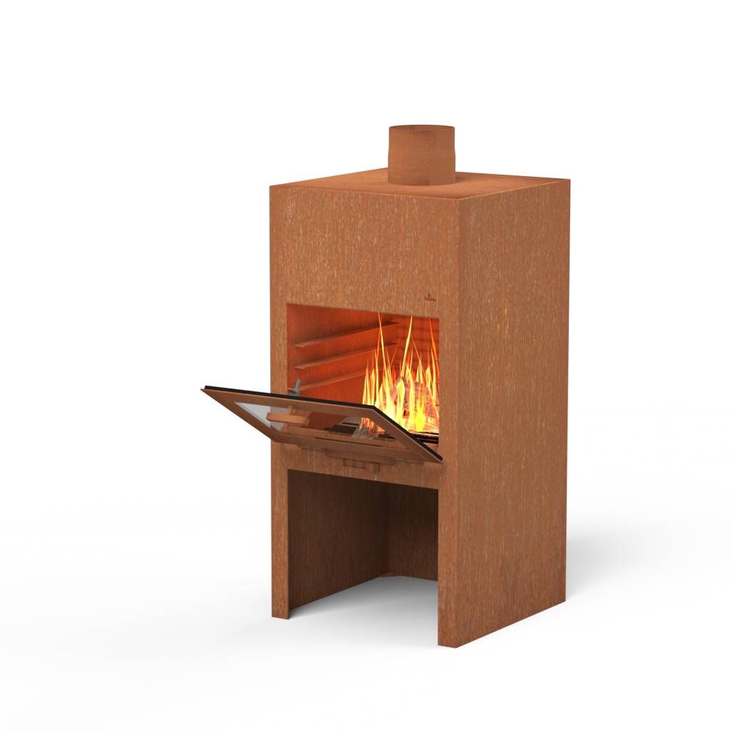 FORNO Poêle de Jardin Stig Acier Corten
