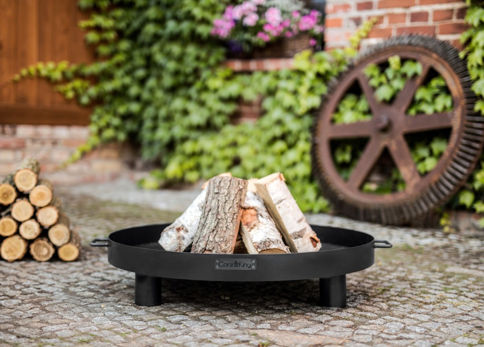 Brasero bol à feu Tunis 60 cm acier noir CookKing