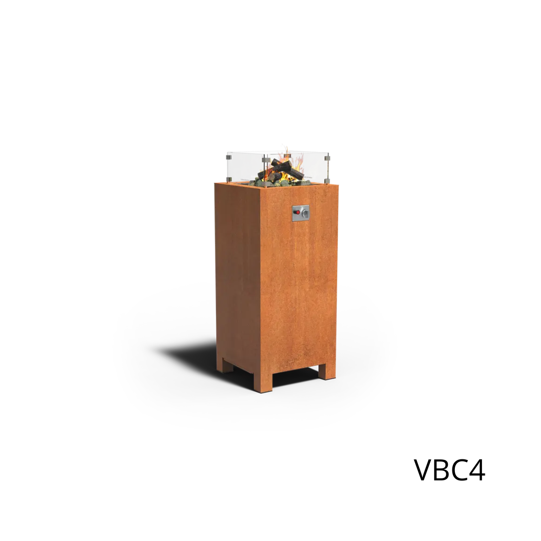 FORNO Table de cheminée Brann acier corten (4 tailles)