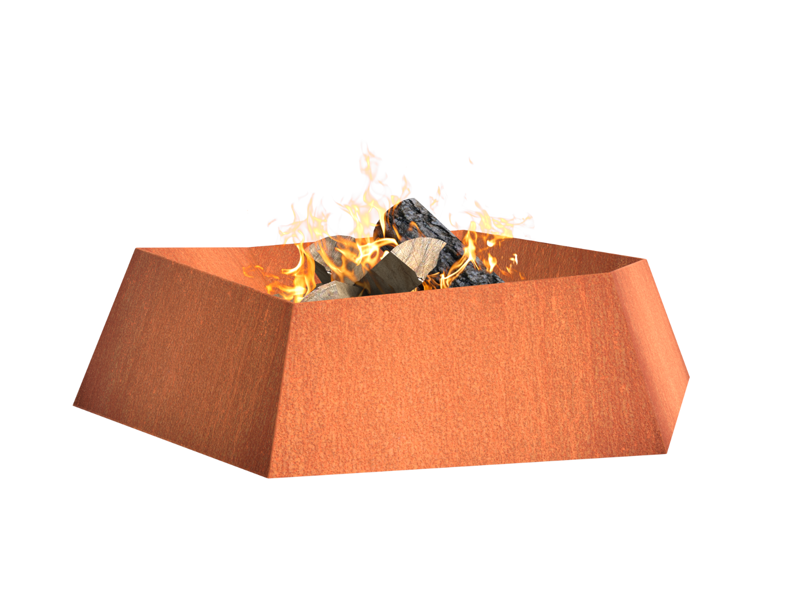 FORNO Bol de feu Forma Acier Corten