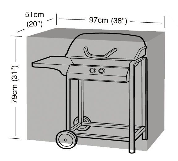 Guirlande Housse de barbecue (97x51x79cm) verte