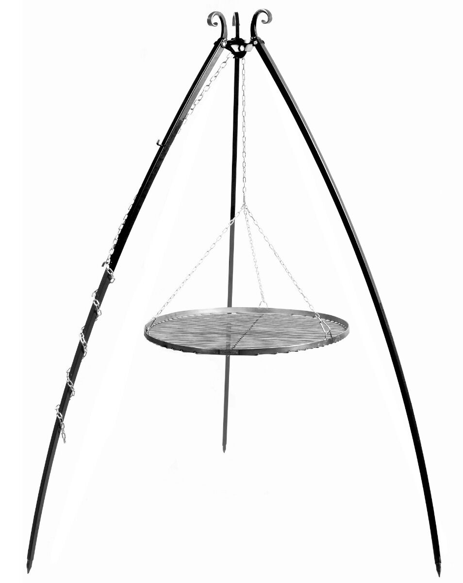 CookKing Trépied 200 cm avec Grille de Cuisson