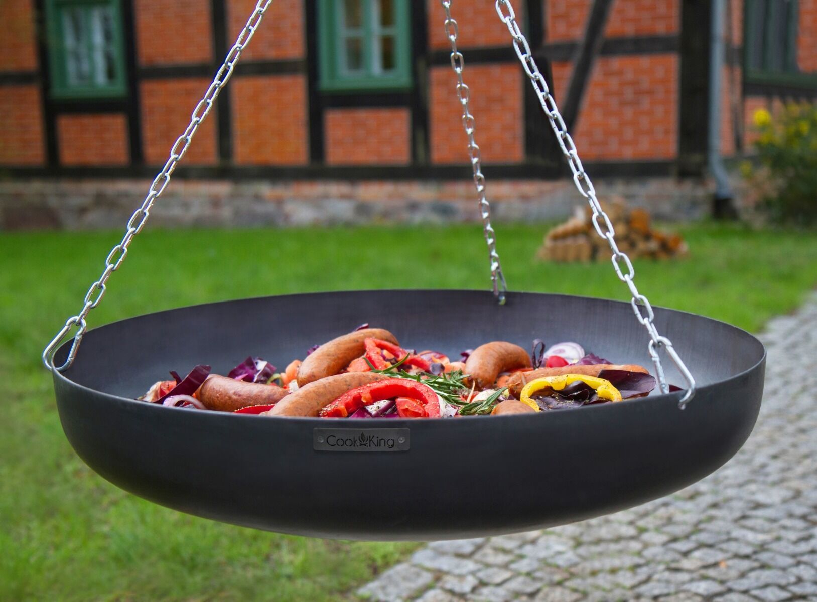 CookKing Trépied 180 cm avec Wok 60 cm