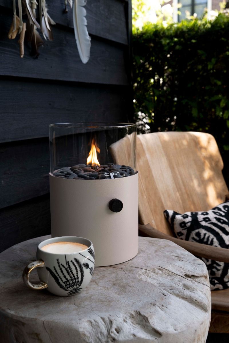 Lanterne à gaz Cosiscoop XL taupe