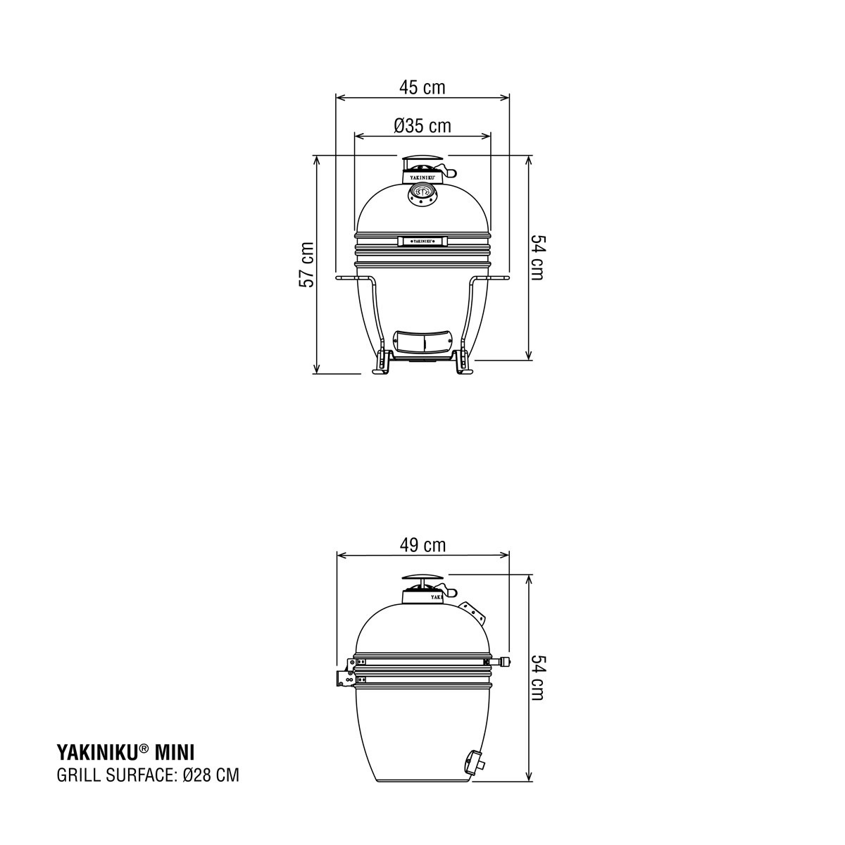 Barbecue kamado MINI basic YAKINIKU
