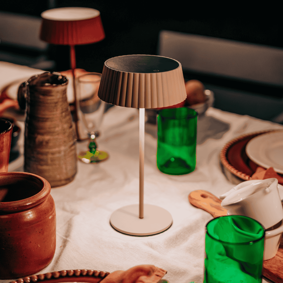 Lampe de table solaire Jyp sable ZOLUNA