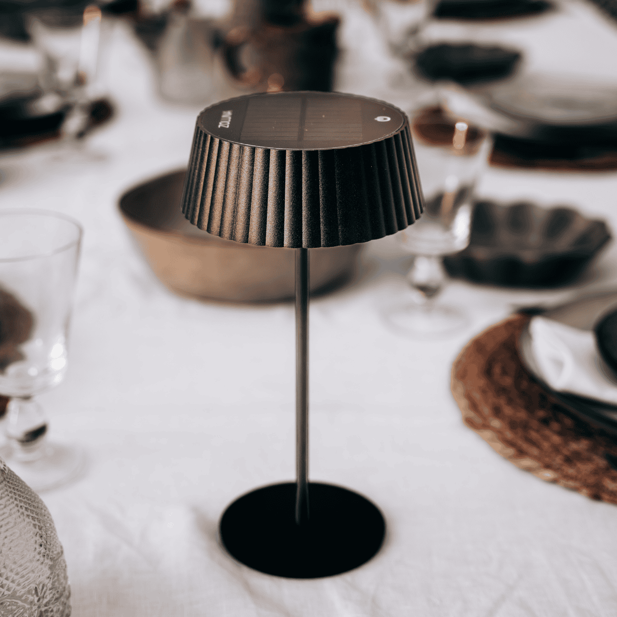 Lampe de table solaire Jyp noire ZOLUNA