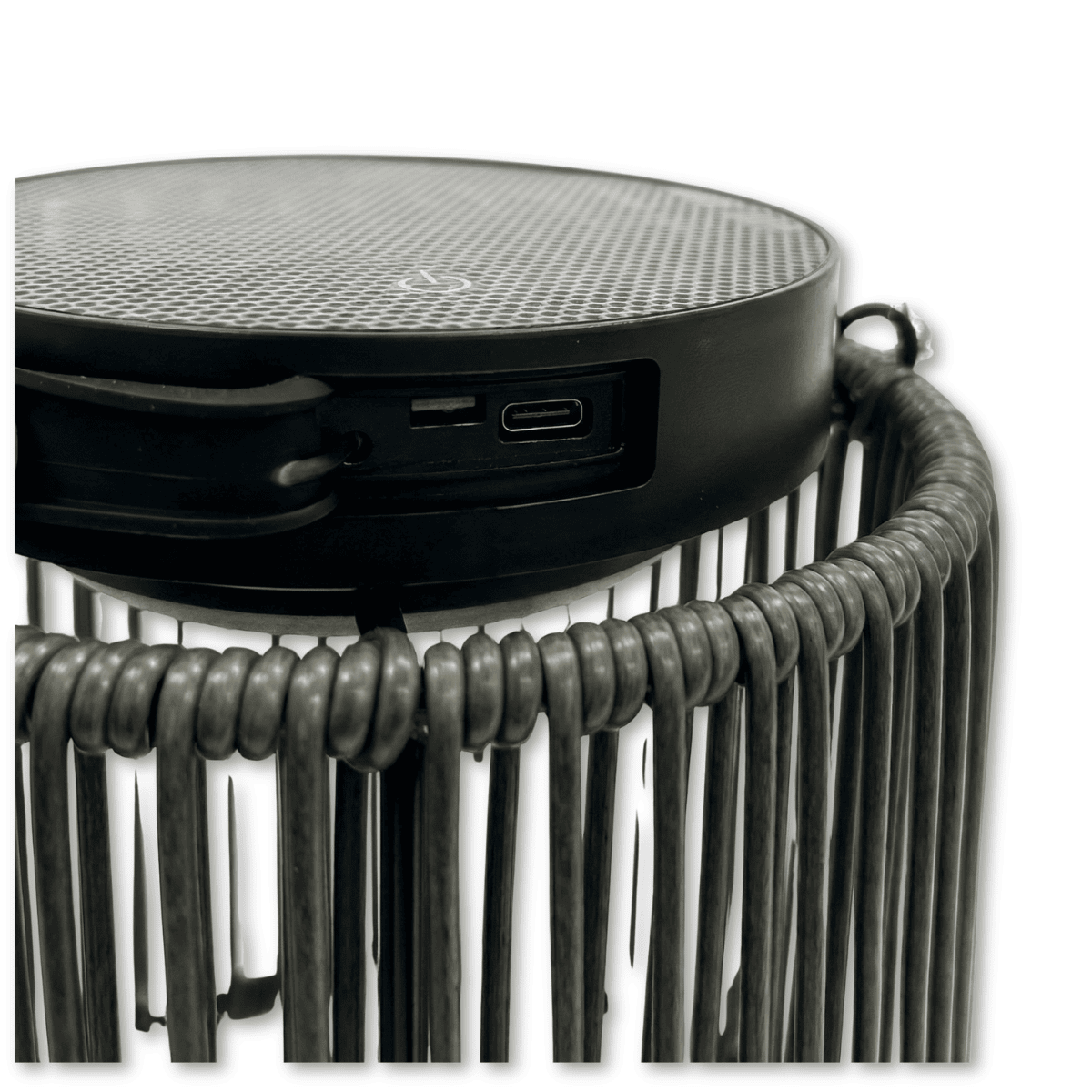 Lampadaire solaire Luca charbon intense ZOLUNA