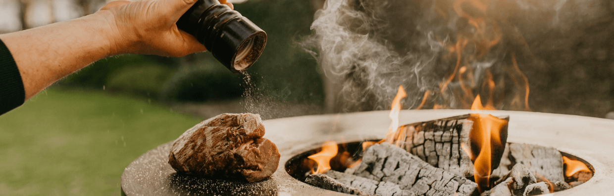 cuisson en plein air sur une plancha / gril