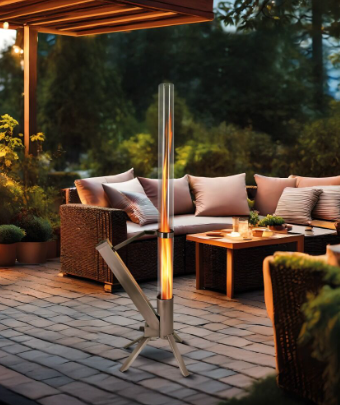 Chemin&eacute;e de Stokem acier inoxidable