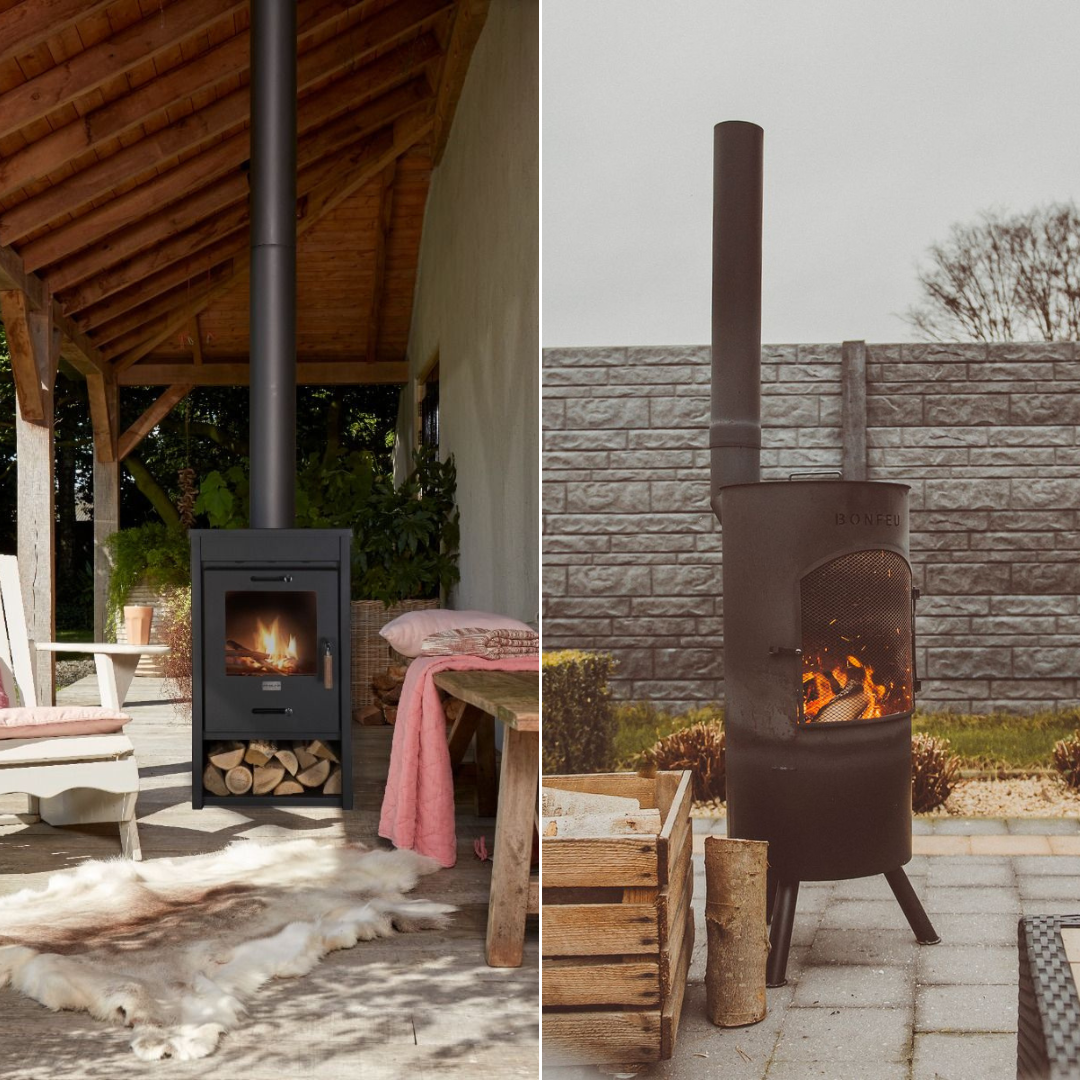 Cheminées pour l'extérieur  Au Jardin ou sur la terrasse