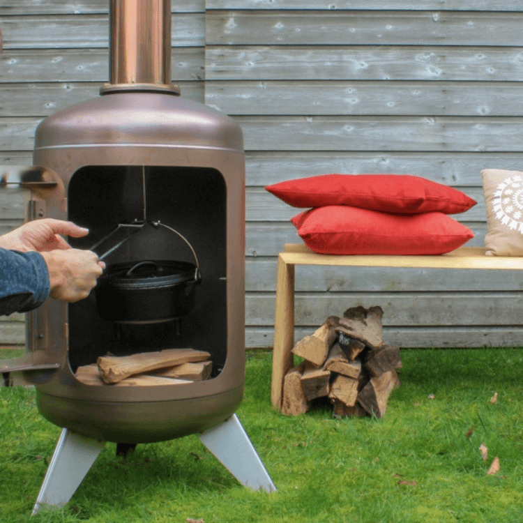 Cheminée de Stokem acier inoxidable